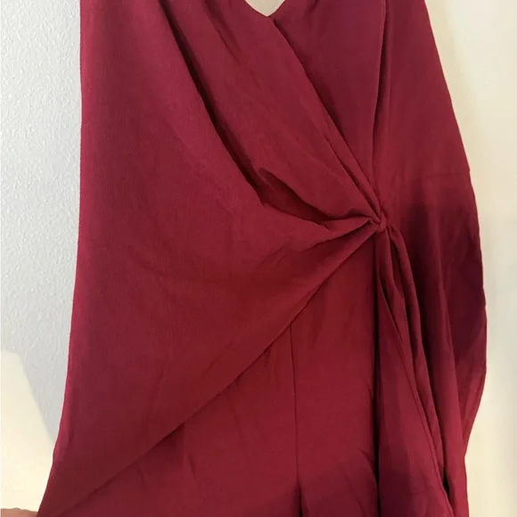 City Chic Deep Red jumpsuit - Picture 6 of 9